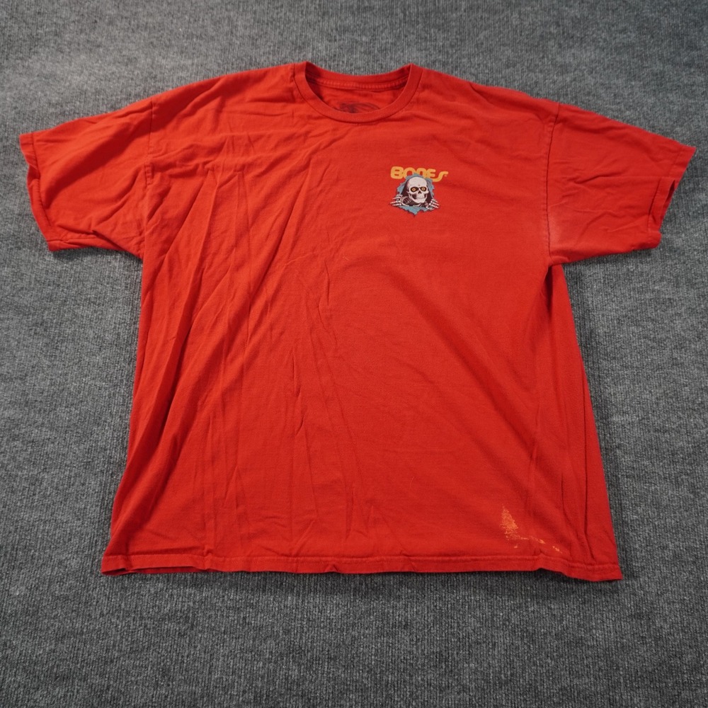 Powell Peralta T Shirt Mens XXL Red Bones Ripper Graphic Skate 2009 Distressed